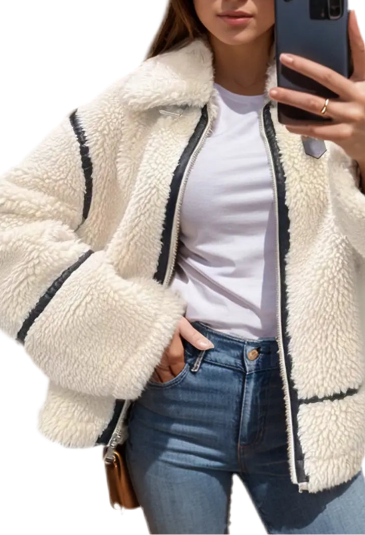 Casaco Sherpa Feminino - Marminna Fashion