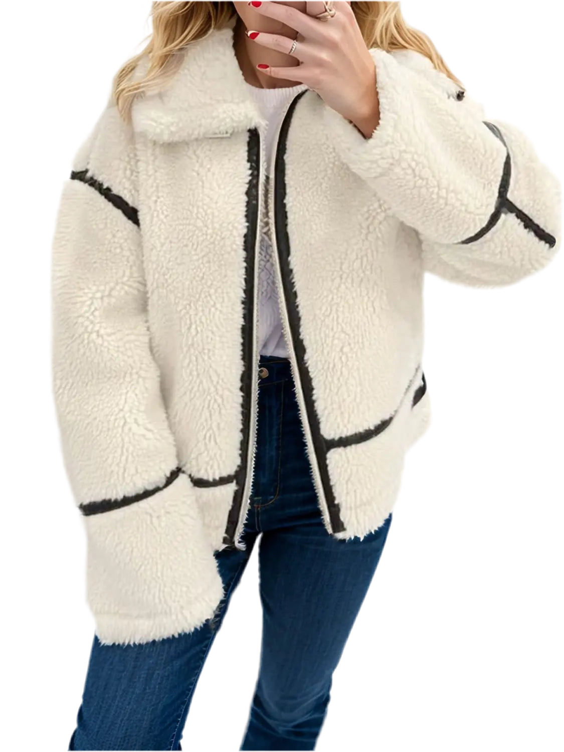 Casaco Sherpa Feminino - Marminna Fashion