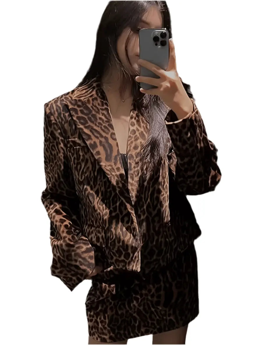 Blazer Print Leopardo | Marminna Fashion