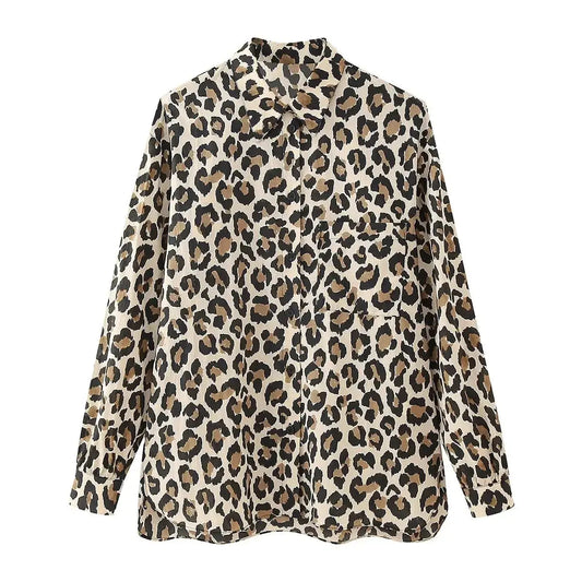 Blusa Print Animal Leopardo | Marminna Fashion