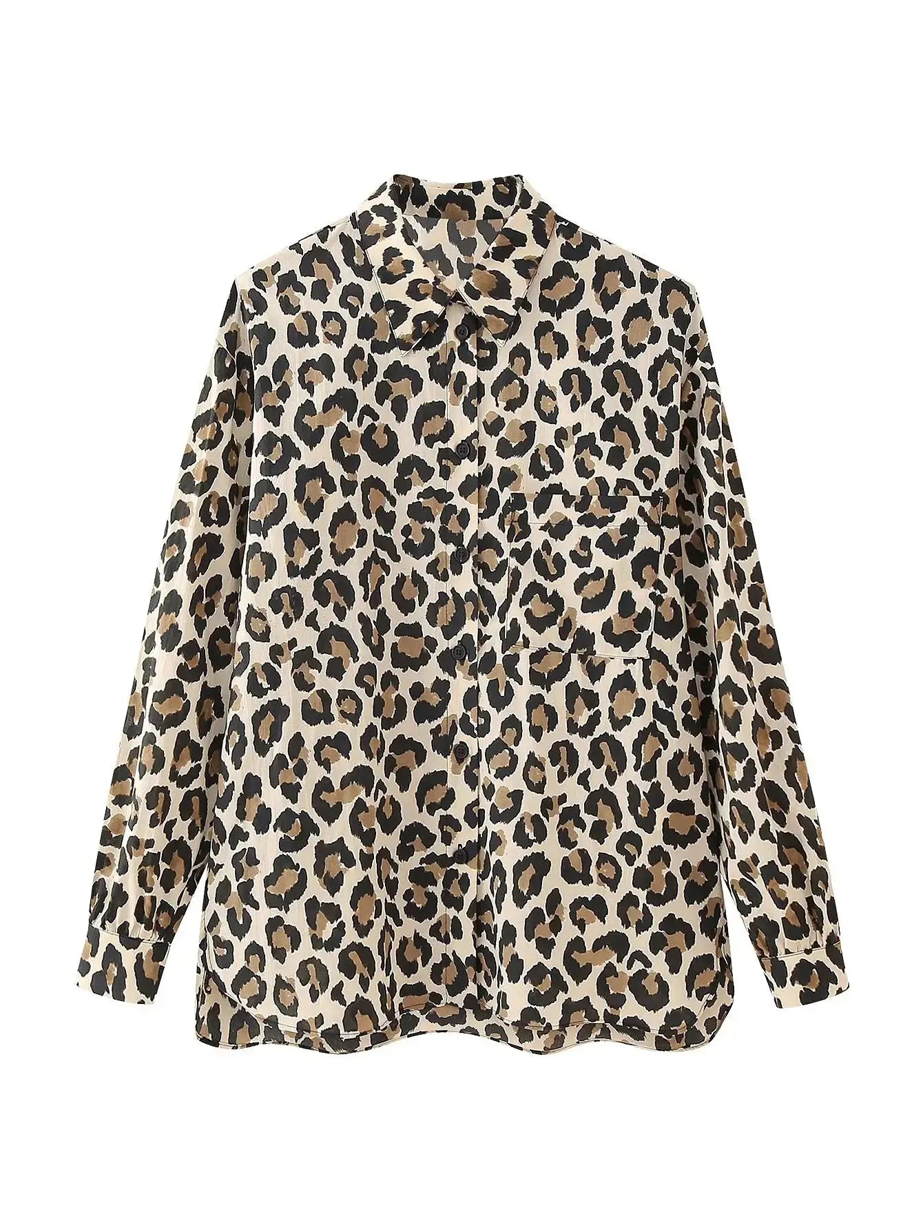 Blusa Print Animal Leopardo | Marminna Fashion