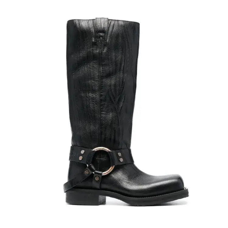 Bota Biker Cano Alto  |  Marminna Fashion