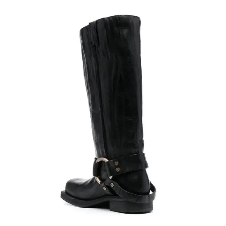 Bota Biker Cano Alto  |  Marminna Fashion