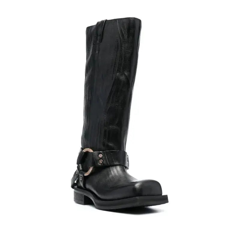 Bota Biker Cano Alto  |  Marminna Fashion