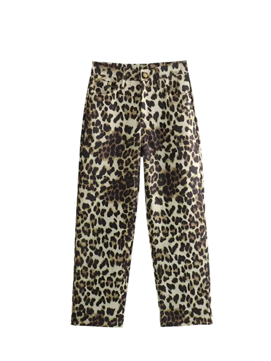 Calça Animal Print Leopardo | Marminna Fashion