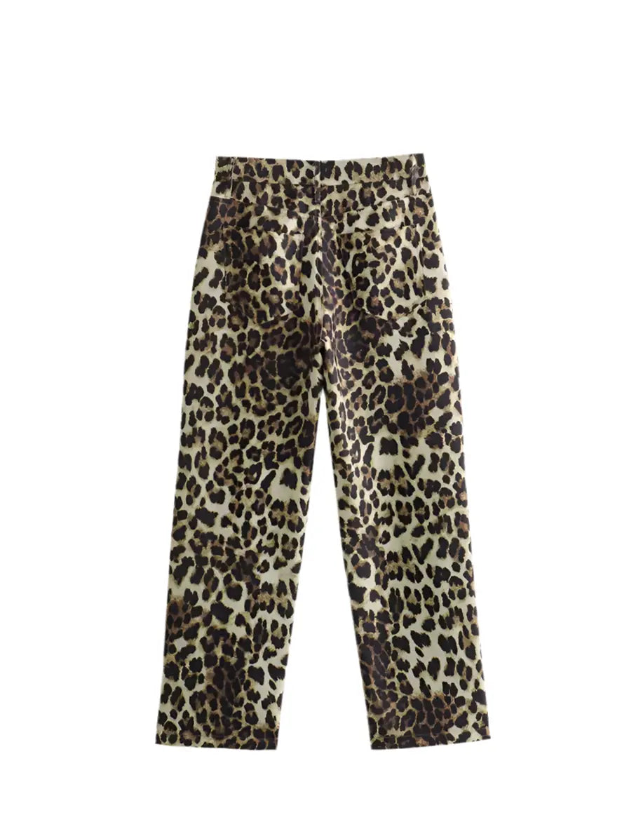 Calça Animal Print Leopardo | Marminna Fashion