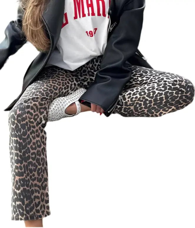 Calça Animal Print Leopardo | Marminna Fashion