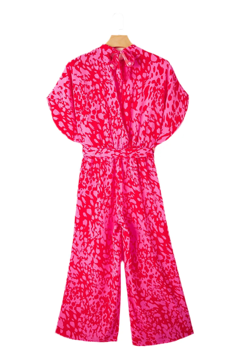 Macacão Leopardo Rosa e Wide Leg - Marminna Fashion