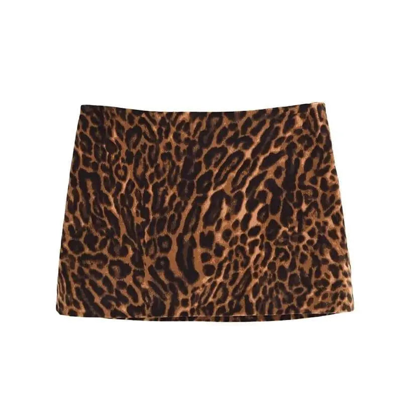 Saia print Leopardo | Marminna Fashion