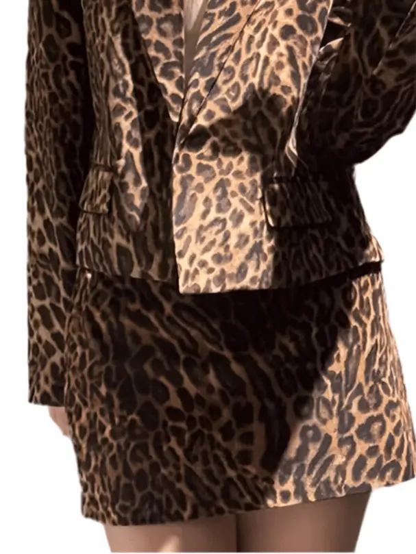 Saia print Leopardo | Marminna Fashion