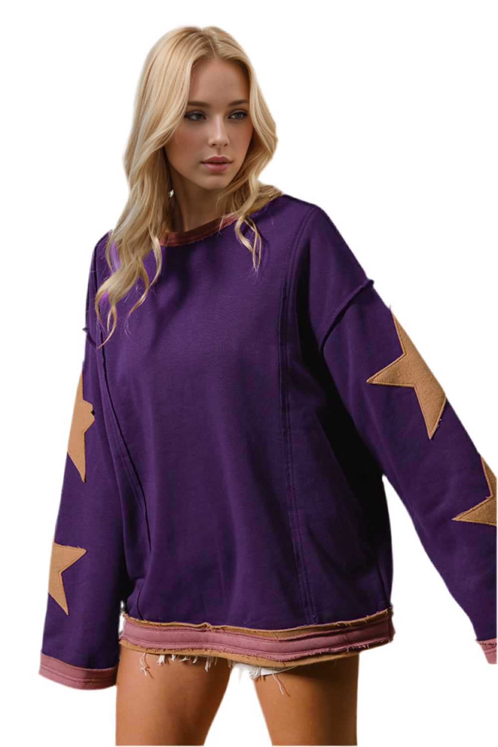 Sweatshirt Estrelas Douradas - Marminna Fashion